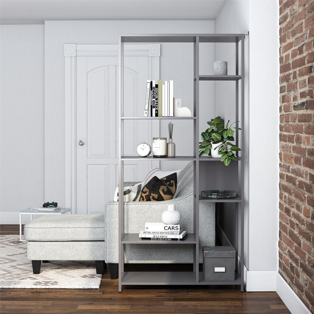 Mission District Metal Bookcase Room Divider Furniture
