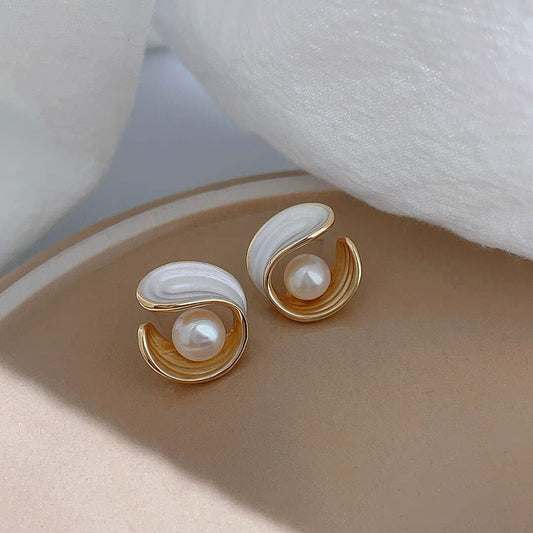 Women's Starry Sky Quicksand Design Elegant High-grade Earrings Jewelry/Accessories