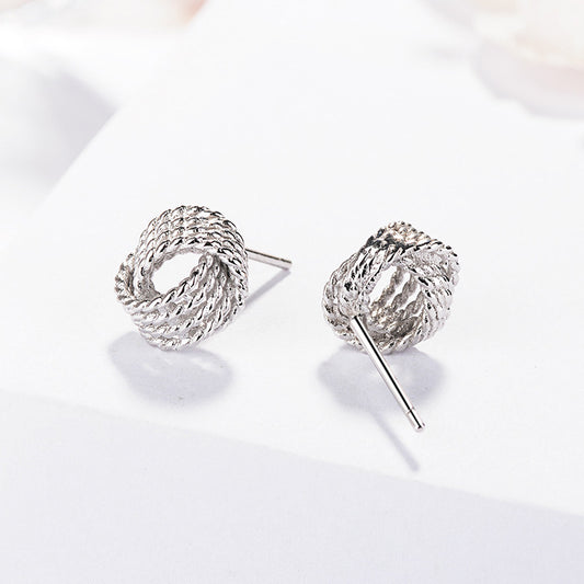 Women's Sterling Silver Temperament Personality Earrings Jewelry & Accessories