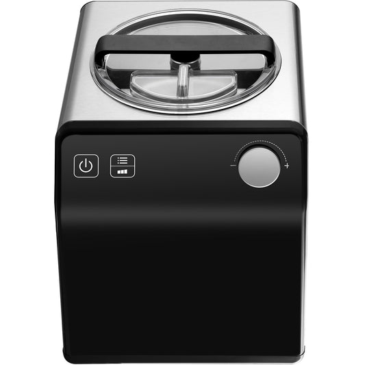 Upright Automatic Ice Cream Maker With Built-in Compressor, 2 Quart No Pre-freezing Fruit Yogurt Machine, Stainless Steel Electric Sorbet Maker, 4 Modes Gelato Maker With Digital Display  Timer Home Essentials