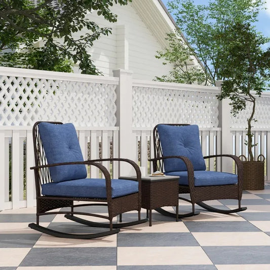Rattan Chaise Lounge Chair, Wicker Set Outdoor Garden Patio Furniture