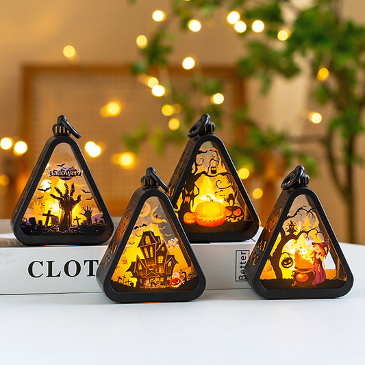 Halloween Decorations Portable Pumpkin Lamp Layout Props Home Ornaments