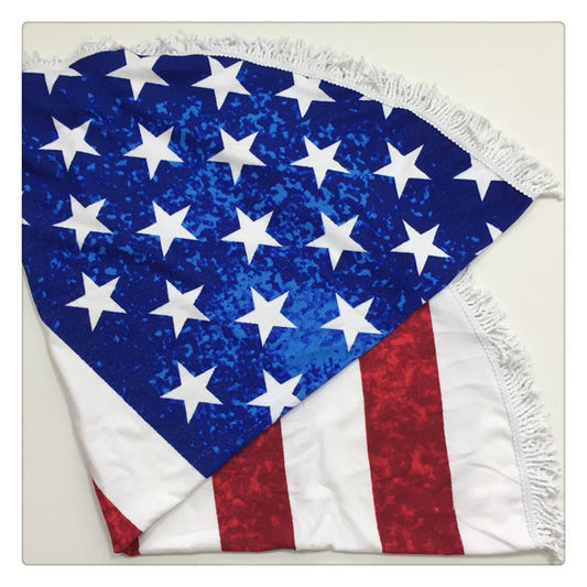 150 * 150 CM American flag printed beach mat Home Essentials