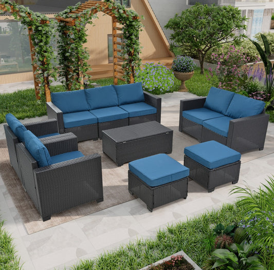 10 Piece Patio Furniture Set Outdoor Garden Patio Furniture