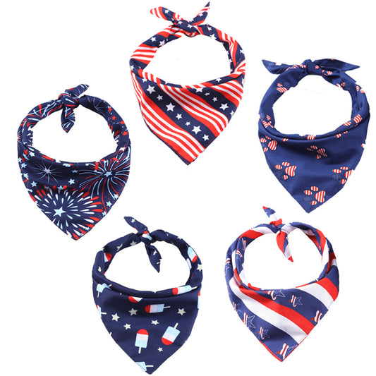 Pet drool scarf American flag scarf Apparel / Clothing