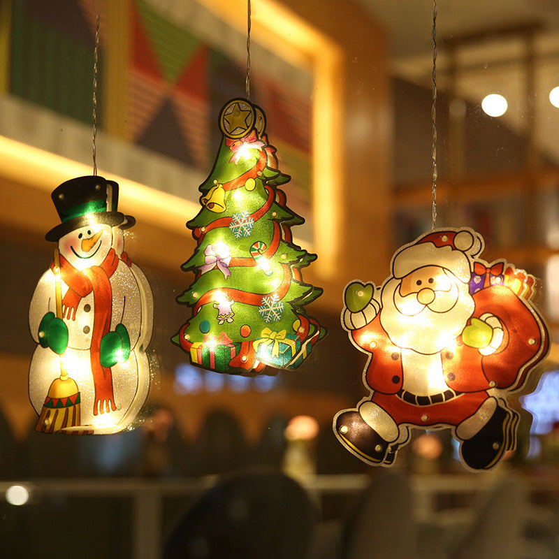 Christmas Decoration Lights Santa Snowman Elk Home Ornaments