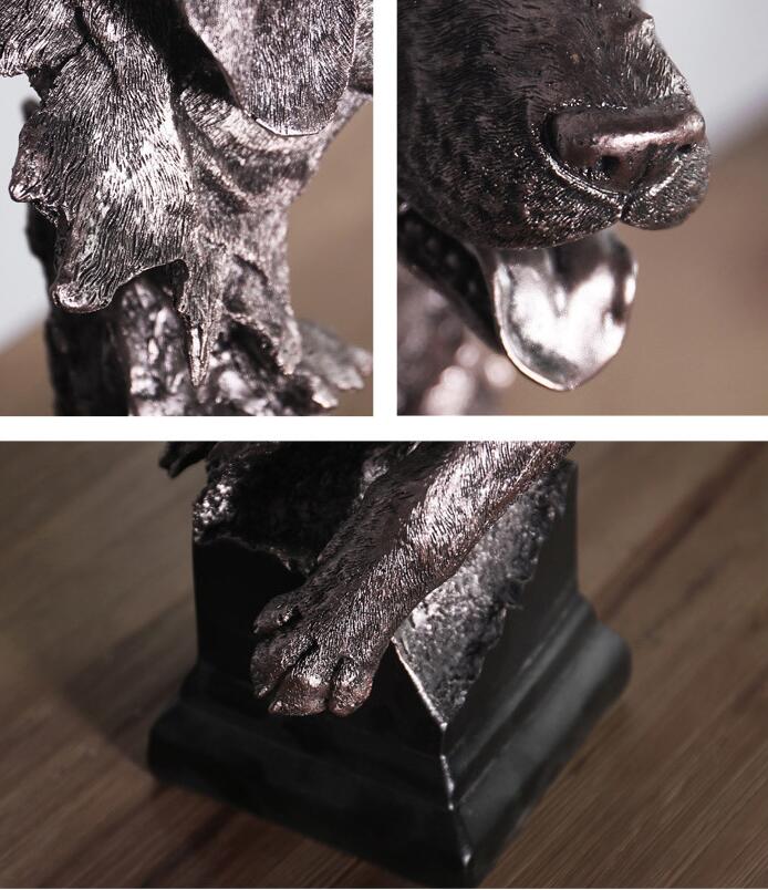Resin Handicraft Animal Head Ornament European Style Ornament Home Ornaments