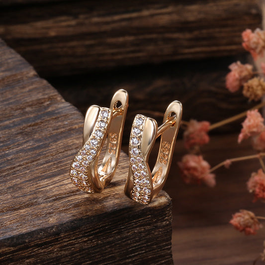 Popular Fine Zircon-embedded Earrings Women Jewelry & Accessories