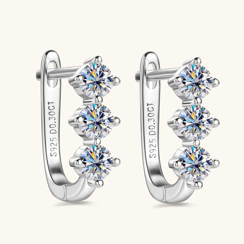 Moissanite Earrings For Women Temperament Wild Jewelry & Accessories
