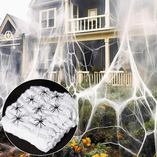 Halloween Decoration Cotton Spider Web Atmosphere Layout Props Home Ornaments