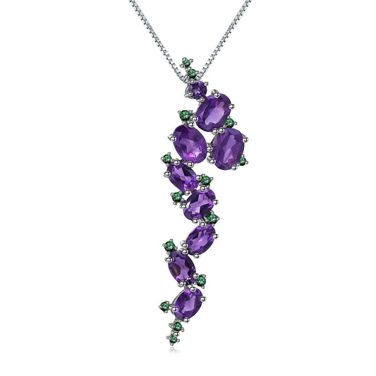 Inlaid with Exaggerated Amethyst Handmade Jewelry/Accessories