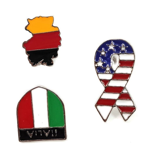 Flag drip oil brooch Jewelry/Accessories