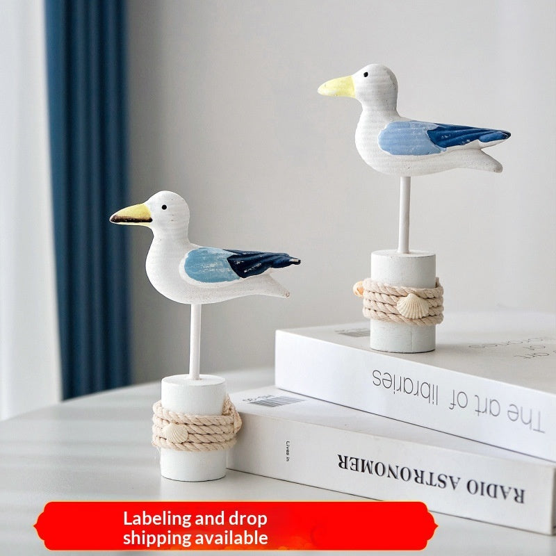 Mediterranean-style Tree Stump Ornaments Nautical-themed Home Decor Items Home Ornaments