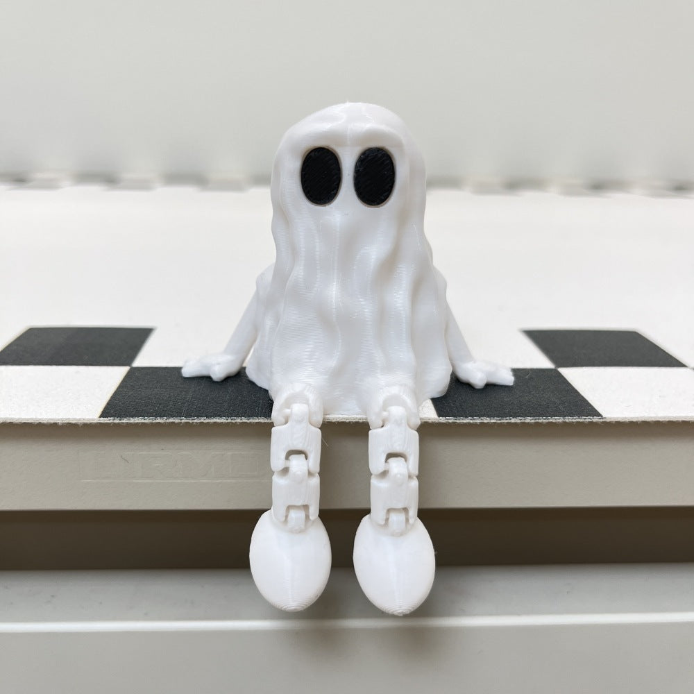 3D Printing Halloween Ghost Movable Joint Home Ornaments