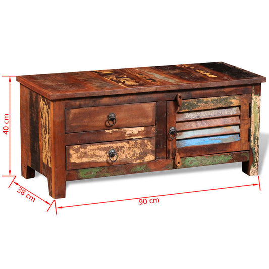 vidaXL Reclaimed TV Hi-Fi Cabinet Side Cabinet Solid Wood Furniture