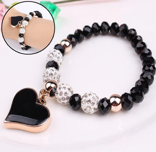 Elastic Crystal  Bracelet & Bangle Heart Bracelets Jewelry/Accessories