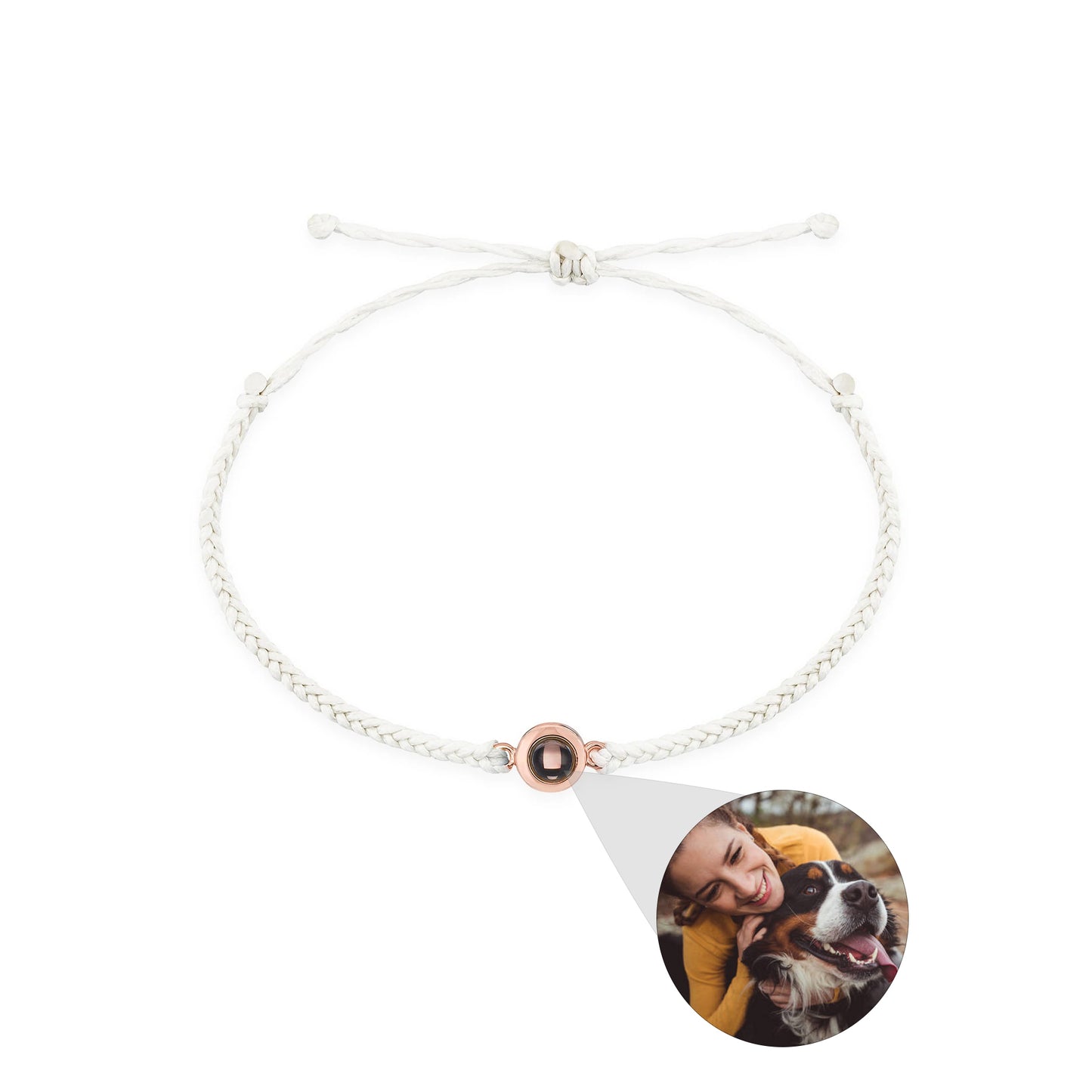 Creative Customized Color Photo Projection Bracelet Hand Woven Lovers Personality Jewelry For Men And Women Valentine's Day Gift Jewelry / Accessories
