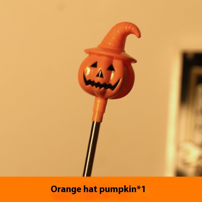 Halloween Decoration Pumpkin Lamp Children's Toy Hand Stick Props Home Ornaments