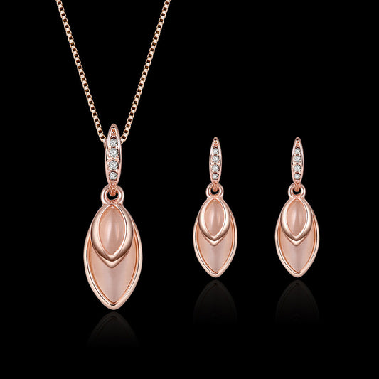 Gem Jewelry Set European And American Accessories Bridal Wedding Jewelry Set Jewelry/Accessories