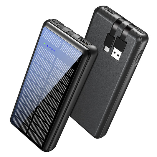 It Comes With Input And Output Dual-wire Solar Power Bank Appliances Home Essentials