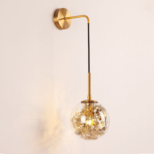 Creative Modern And Simple Bedroom Bedside Lamp Glass Small Wall Lamp Lighting Home Essentials