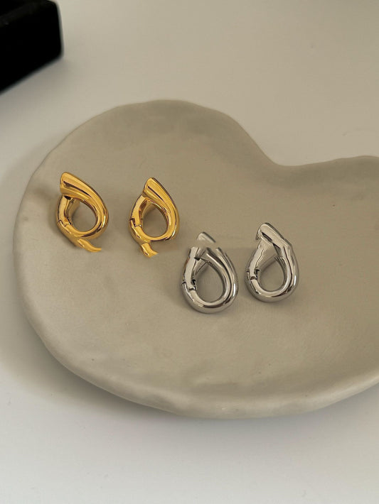 Heart-shaped Buckle Niche Design Earrings Jewelry/Accessories