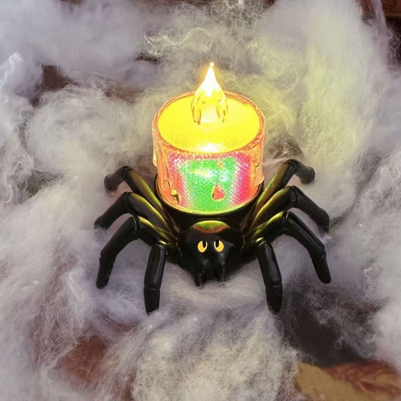 Halloween Decoration Spider Night Lights Party Supplies Decoration Props Bar, Haunted House, Horror Party Accessories Home Ornaments