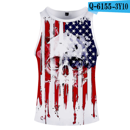 National flag print vest Apparel / Clothing