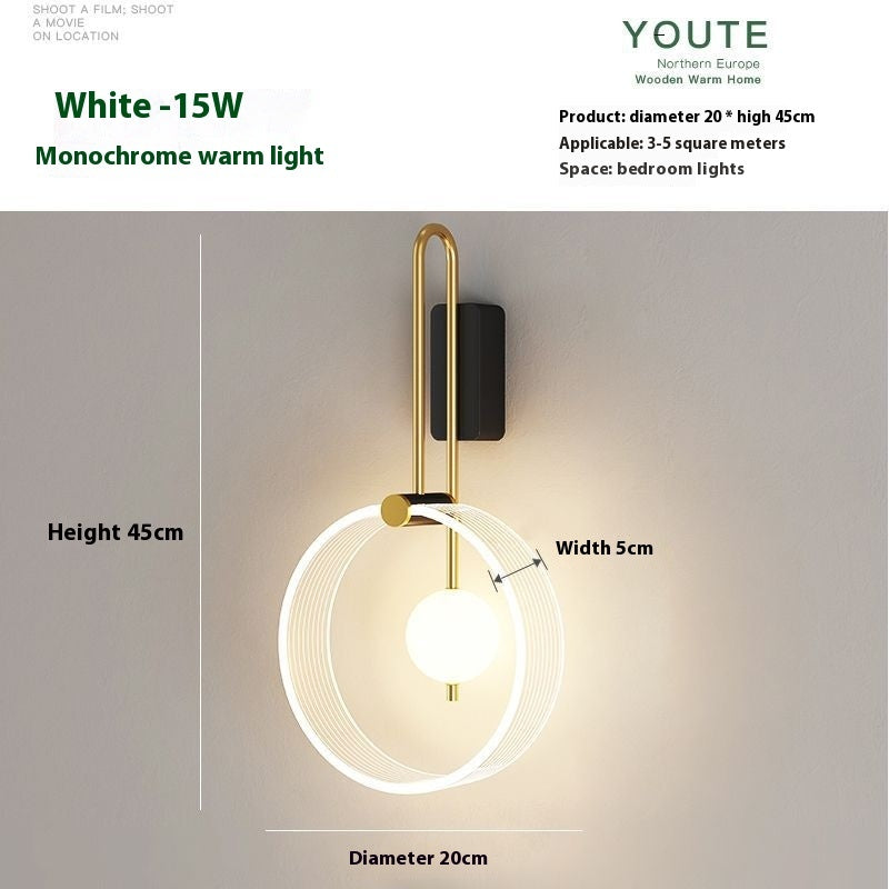 Bedroom Bedside Lamp Living Room Background Wall Lamp Lighting Home Essentials