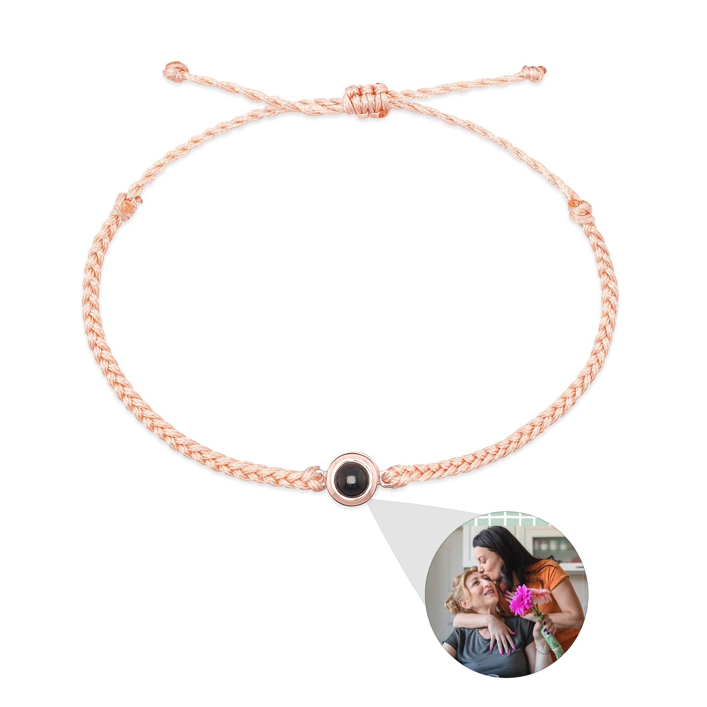 Creative Customized Color Photo Projection Bracelet Hand Woven Lovers Personality Jewelry For Men And Women Valentine's Day Gift Jewelry / Accessories