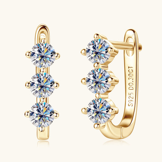Moissanite Earrings For Women Temperament Wild Jewelry & Accessories
