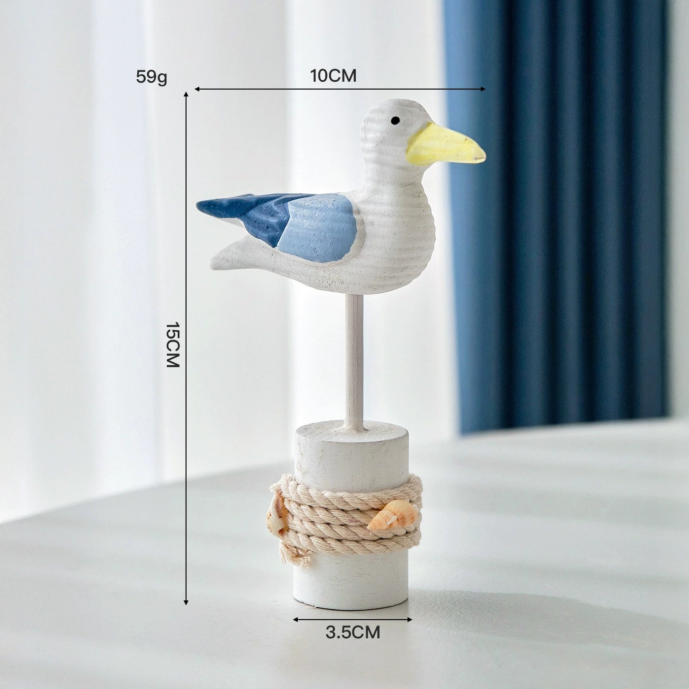 Mediterranean-style Tree Stump Ornaments Nautical-themed Home Decor Items Home Ornaments