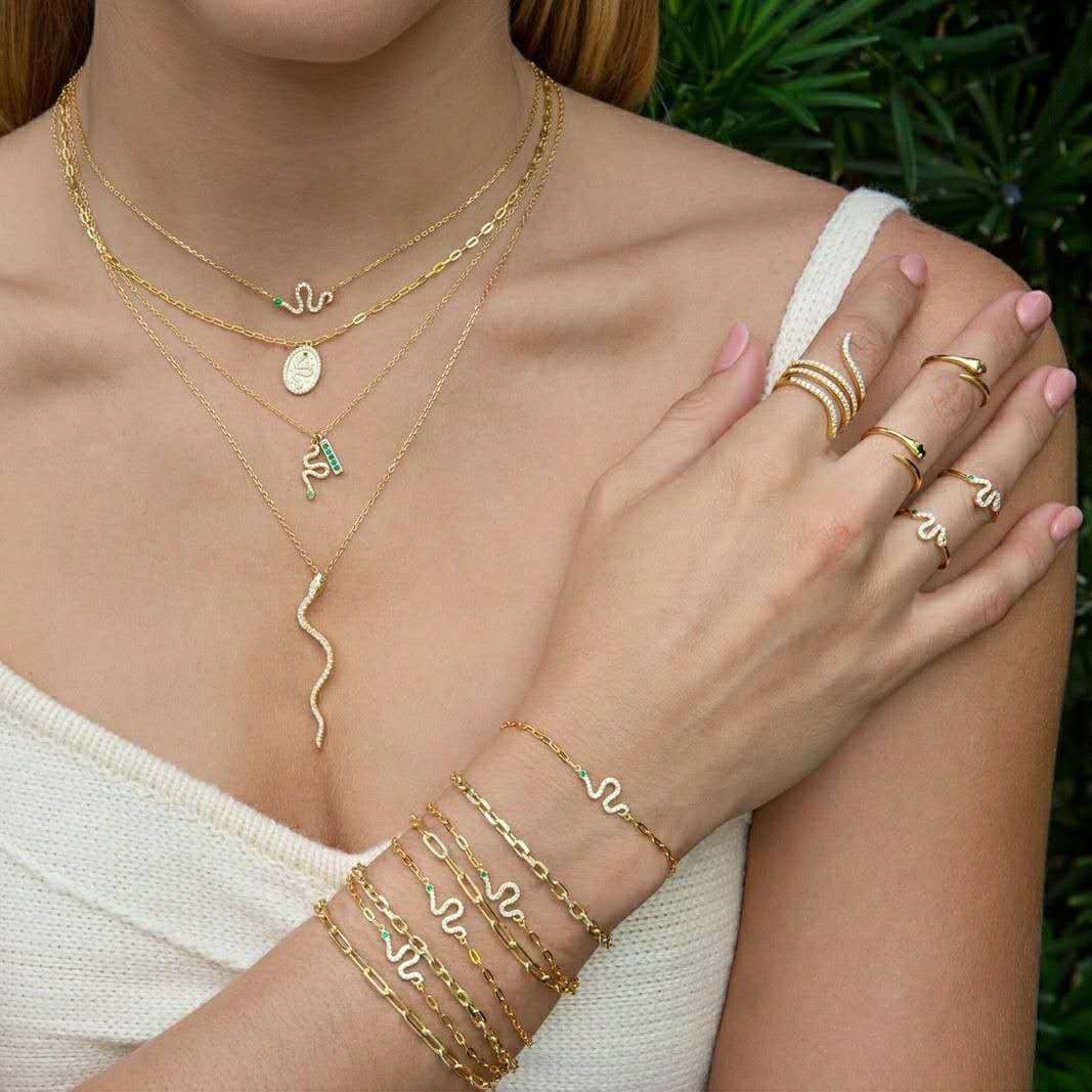 Micro-inlaid zircon copper jewelry necklace Jewelry & Accessories