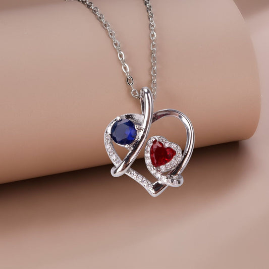 Women's Fashion Simple Temperament Heart-shaped Jewelry Clavicle Necklace Jewelry/Accessories