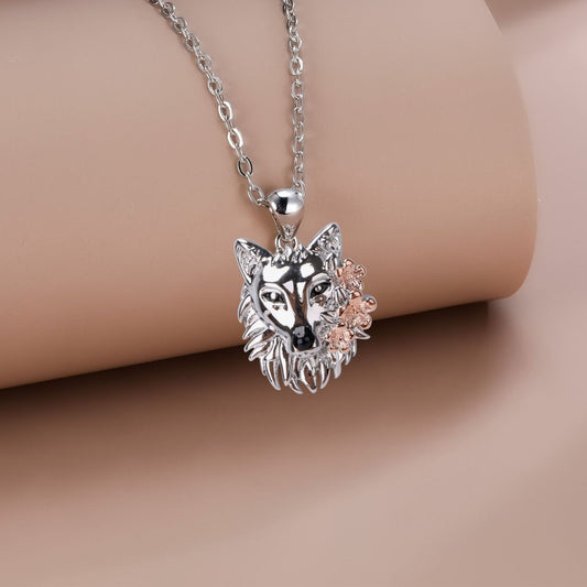 Retro Domineering Wolf Head Necklace European And American Personalized Trendy Jewelry Jewelry/Accessories