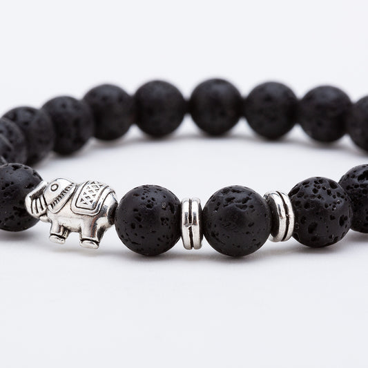 8mm volcanic stone elephant bracelet Jewelry/Accessories