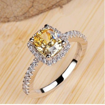 Rings For Women Bridal Wedding Anelli Trendy Jewelry Engagement Ring White Gold Color Anillos Jewelry / Accessories