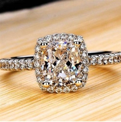 Rings For Women Bridal Wedding Anelli Trendy Jewelry Engagement Ring White Gold Color Anillos Jewelry / Accessories