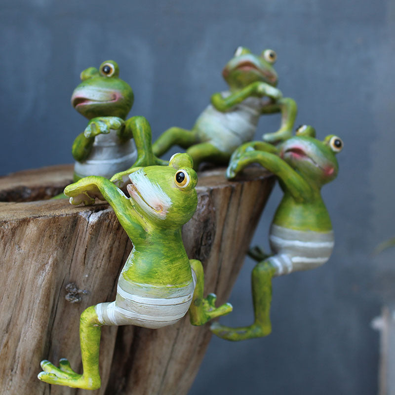 Frog potted ornament Home Ornaments