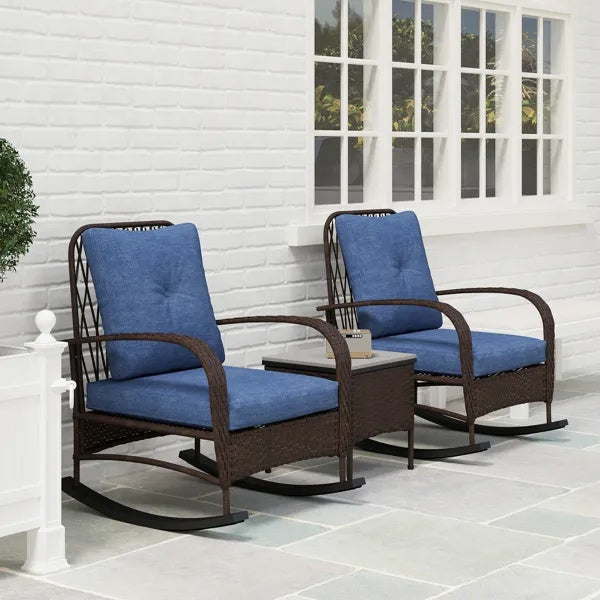 Rattan Chaise Lounge Chair, Wicker Set Outdoor Garden Patio Furniture