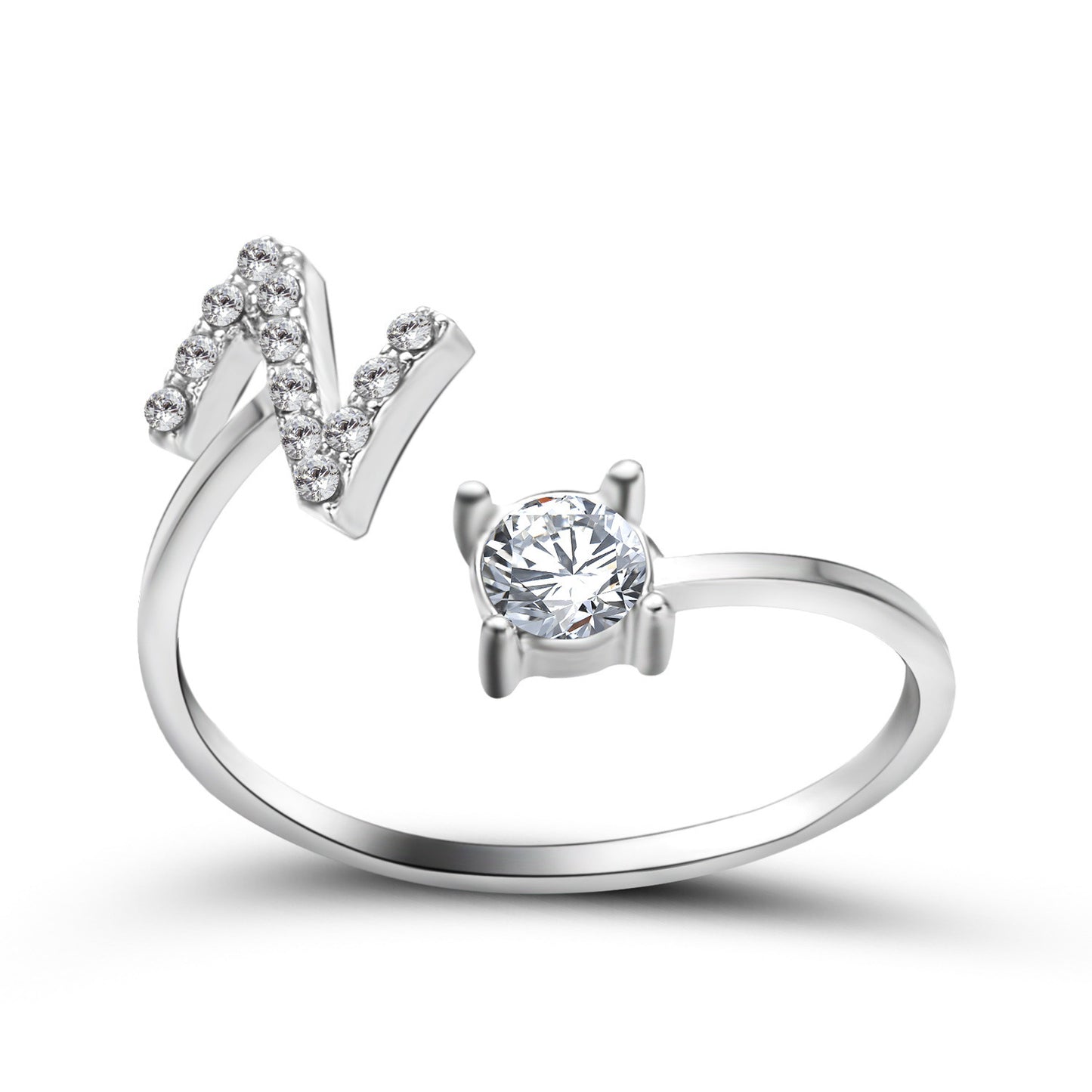New Design Adjustable 26 Initial Letter Ring Fashion Jewelry For Women Simple Elegant Jewelry Exquisite Rings /Jewelry & Accessories
