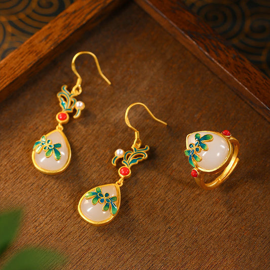 925 Silver Needle Mori Style Japanese-style Retro Thin Earrings Jewelry/Accessories