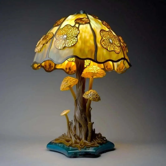 Colored Glass Plant Series Desk Lamp Lighting  Home Essentials