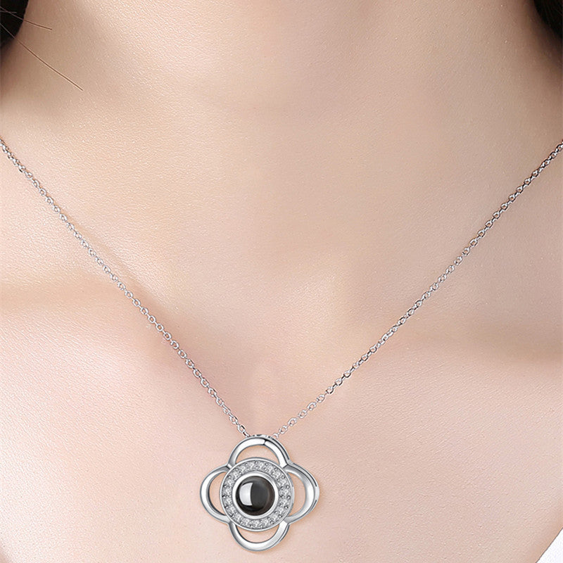 Hot Gift for Birthday, Mother's Day, Christmas & Valentine's Day – Elegant Metal Rose Jewelry Gift Box Necklace for Wedding, Girlfriend & Loved Ones