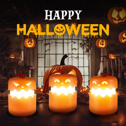 Halloween Pumpkin Lamp Foldable Portable Small Night Lamp Home Ornaments