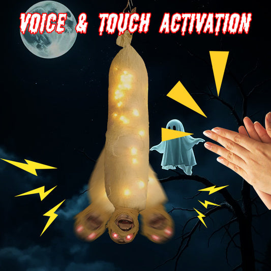 Halloween Inverted Mummy Induction Electric Luminous Hanging Ghost Home Ornaments