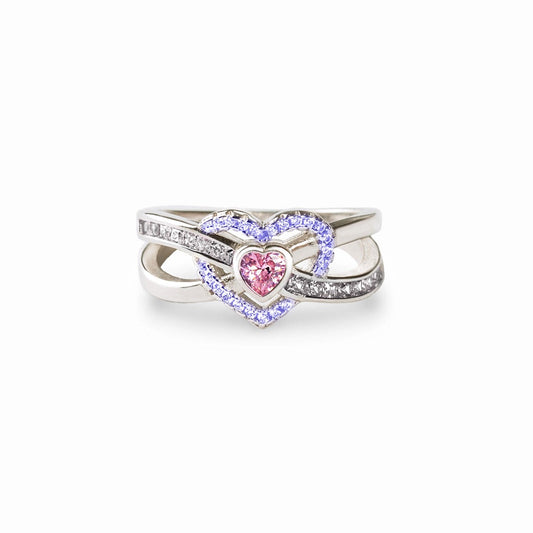 European And American Fashion Heart-shaped Exquisite Ring Jewelry & Accessories