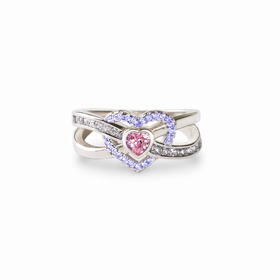 European And American Fashion Heart-shaped Exquisite Ring Jewelry & Accessories