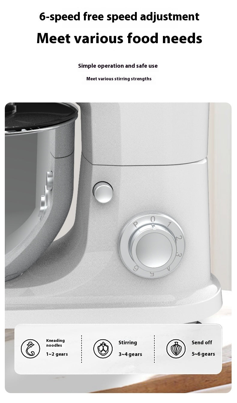 Three-in-one Stand Mixer 6L Large Capacity Cooking Machine Appliances Home Essentials