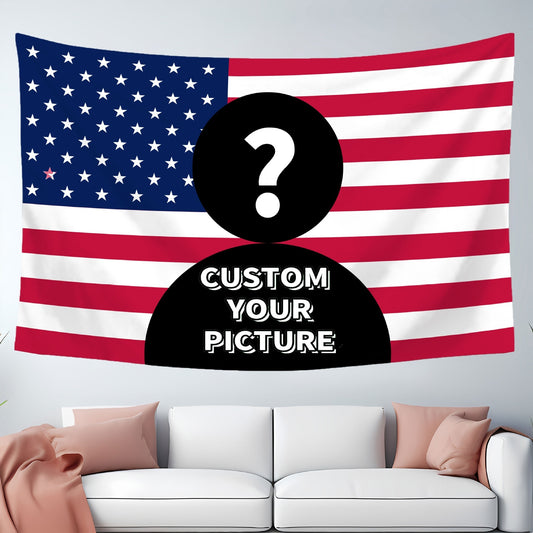 American Flag Background Pattern Hanging Tapestry Flags & Banners